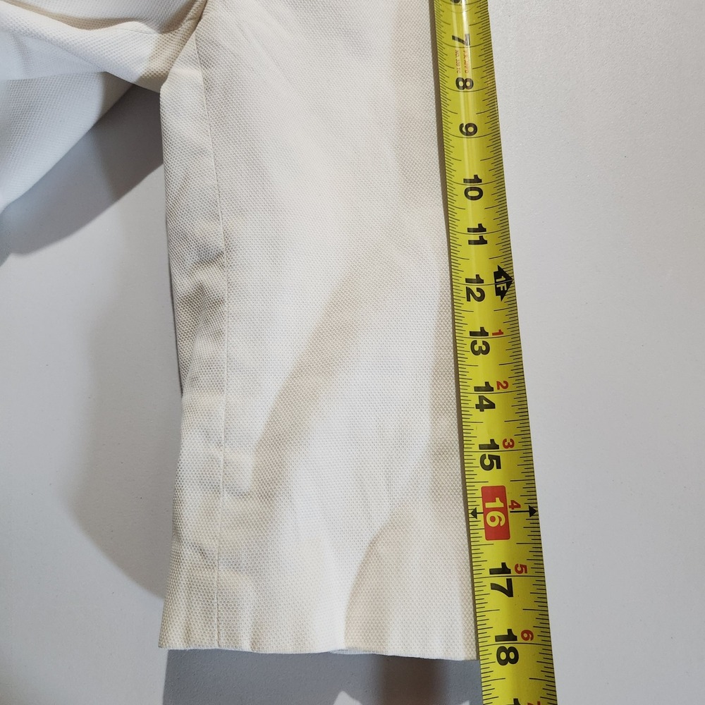 Lands' End Cotton Blazer Single Breast One Button 3/4 Sleeves 10 Polka Dot Lined - Picture 8 of 15